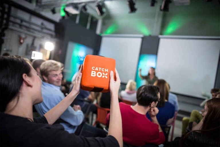 The World's First Throwable Microphone by Catchbox Helps Increase Engagement in Higher Education Hybrid Classes