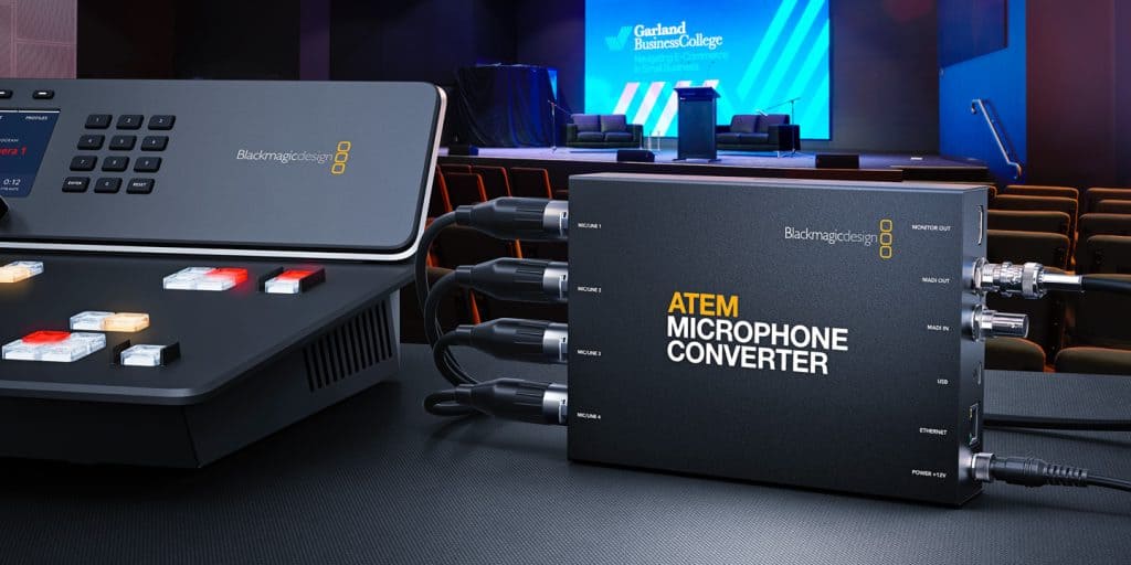 Blackmagic Design to Release a New ATEM Microphone Converter Q2 of 2023