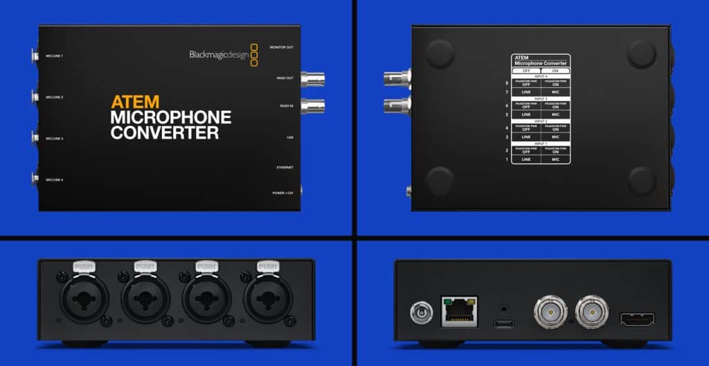 Blackmagic Design to Release a New ATEM Microphone Converter Q2 of 2023