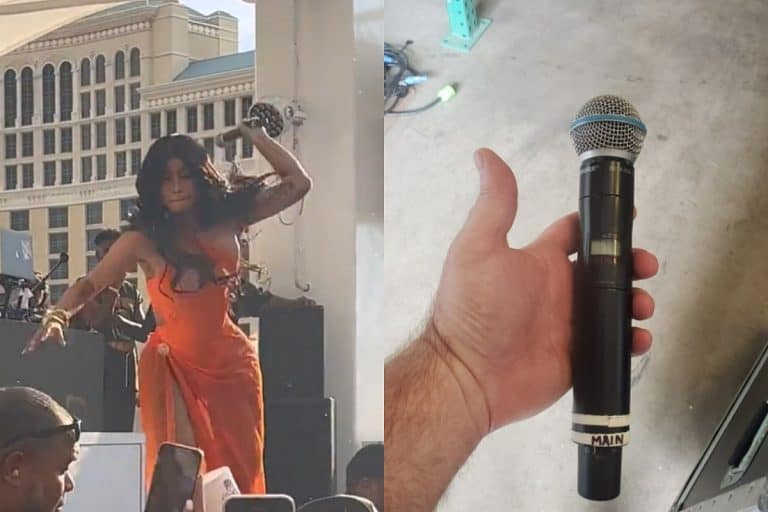 The Microphone Cardi B Threw At a Concertgoer is Being Auctioned Off for Charity