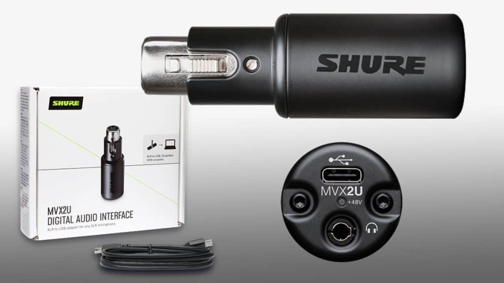 The Shure MVX2U USB Interface Turns XLR Mics into USB Mics