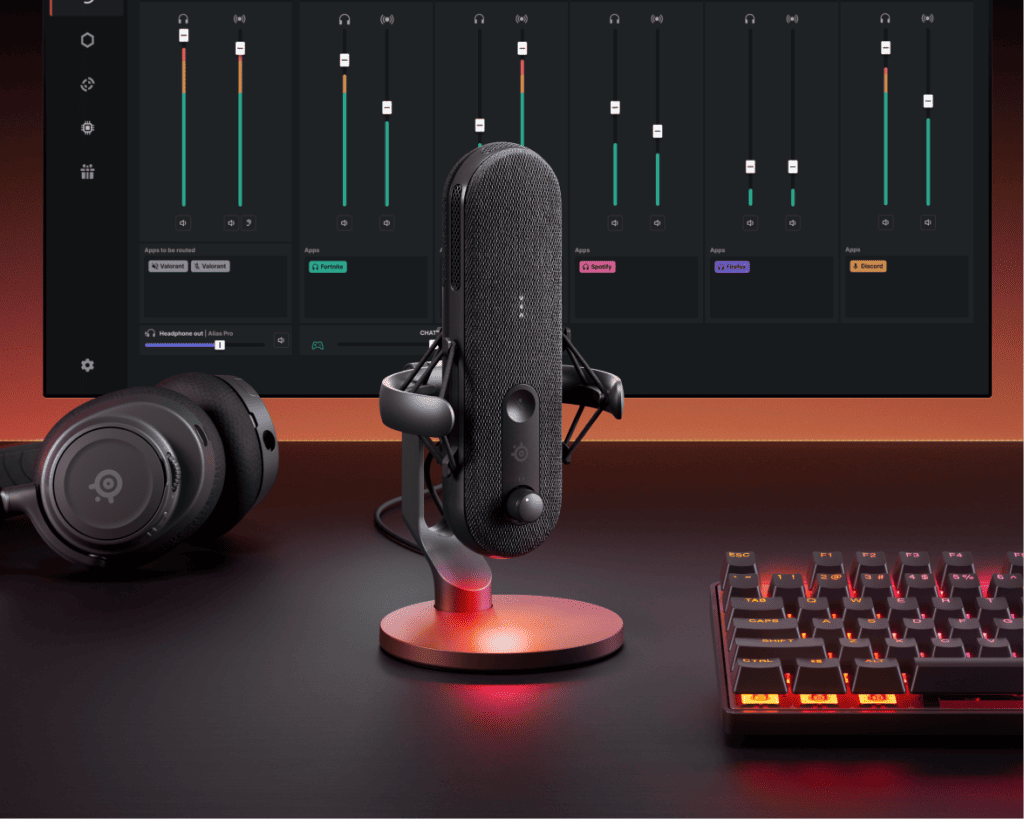 SteelSeries Launches Alias Gaming Microphones