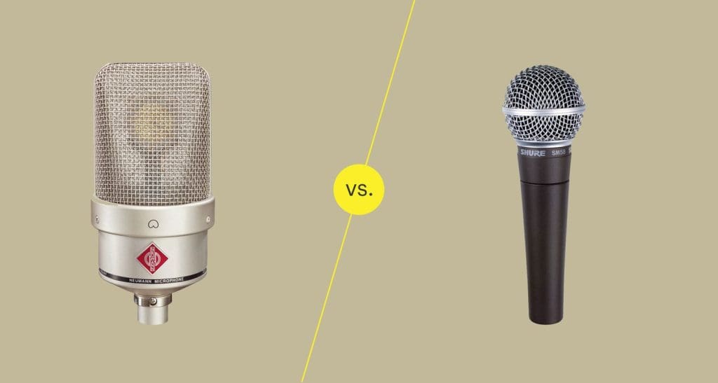 Sound Quality Differences Between Dynamic and Condenser Mics