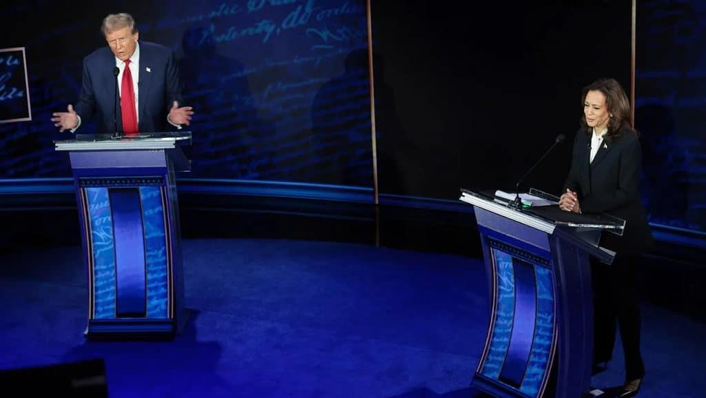 Trump Harris Debate Starts With Muted Mics